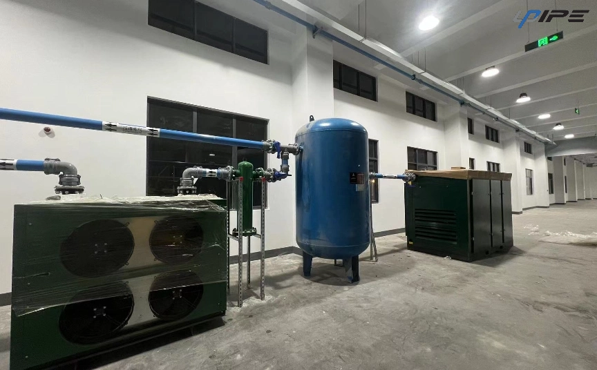 工場空気供給用圧縮空気配管配置図